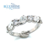 14kt White Gold Diamond Ring- Size 6.5